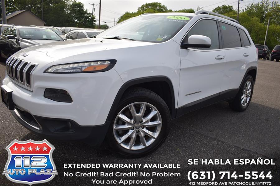 2016 Jeep Cherokee LIMITED, available for sale in Patchogue, New York | 112 Auto Plaza. Patchogue, New York