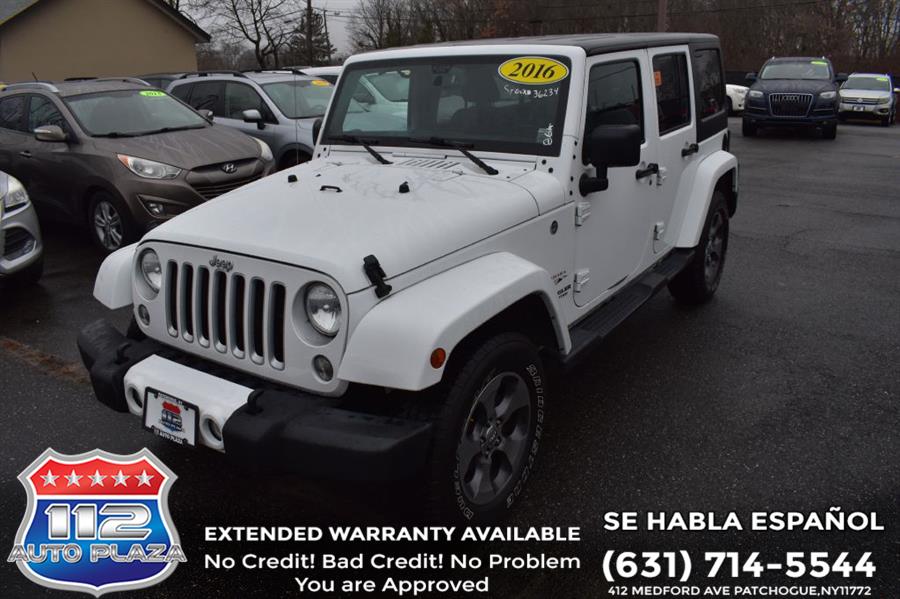 2016 Jeep Wrangler Unlimi SAHARA, available for sale in Patchogue, New York | 112 Auto Plaza. Patchogue, New York