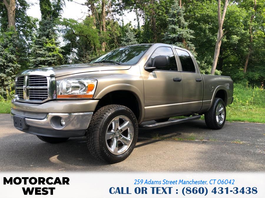2006 Dodge Ram 1500 4dr Quad Cab 140.5 4WD Laramie, available for sale in Manchester, Connecticut | Motorcar West. Manchester, Connecticut 2006 Dodge Ram 1500 4dr Quad Cab 140.5 4WD Laramie, available for sale in Manchester, Connecticut | Motorcar West. Manchester, Connecticut