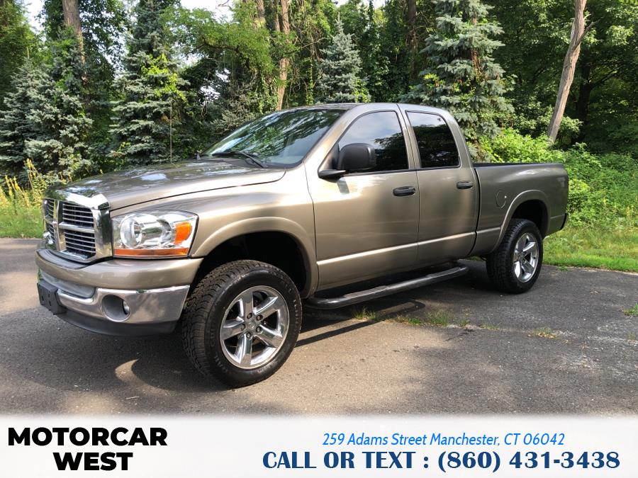 2006 Dodge Ram 1500 4dr Quad Cab 140.5 4WD Laramie, available for sale in Manchester, Connecticut | Motorcar West. Manchester, Connecticut 2006 Dodge Ram 1500 4dr Quad Cab 140.5 4WD Laramie, available for sale in Manchester, Connecticut | Motorcar West. Manchester, Connecticut