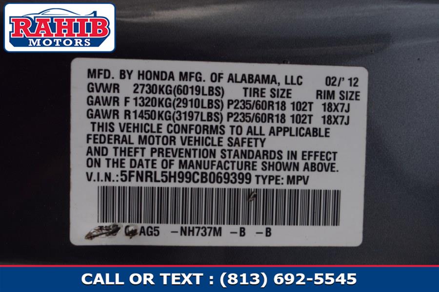 2012 Honda Odyssey 5dr Touring, available for sale in Winter Park, Florida | Rahib Motors. Winter Park, Florida 2012 Honda Odyssey 5dr Touring, available for sale in Winter Park, Florida | Rahib Motors. Winter Park, Florida