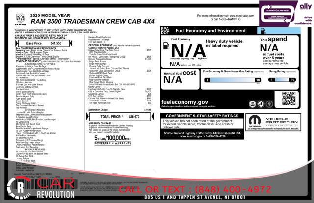 2020 Ram 3500 Tradesman CUMMINS 4WD w/ rearCam, available for sale in Avenel, New Jersey | Car Revolution. Avenel, New Jersey 2020 Ram 3500 Tradesman CUMMINS 4WD w/ rearCam, available for sale in Avenel, New Jersey | Car Revolution. Avenel, New Jersey