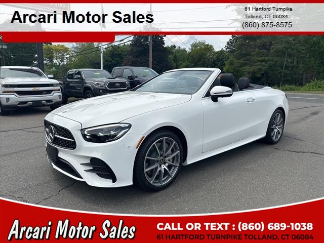 2023 Mercedes-Benz E-Class E 450 4MATIC Cabriolet, available for sale in Tolland, Connecticut | Arcari Motor Sales. Tolland, Connecticut