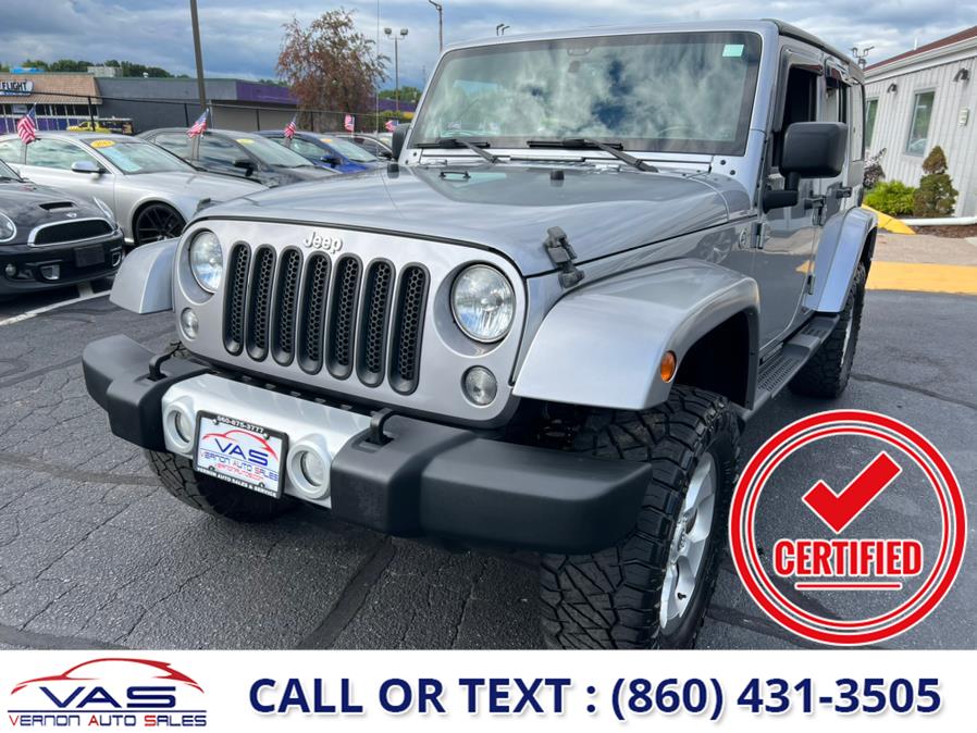 2014 Jeep Wrangler Unlimited 4WD 4dr Sahara, available for sale in Manchester, Connecticut | Vernon Auto Sale & Service. Manchester, Connecticut