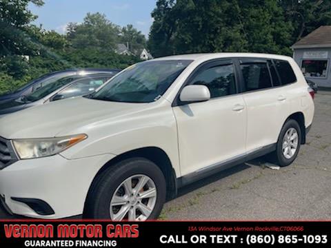 2013 Toyota Highlander SE AWD 4dr SUV, available for sale in Vernon Rockville, Connecticut | Vernon Motor Cars. Vernon Rockville, Connecticut 2013 Toyota Highlander SE AWD 4dr SUV, available for sale in Vernon Rockville, Connecticut | Vernon Motor Cars. Vernon Rockville, Connecticut