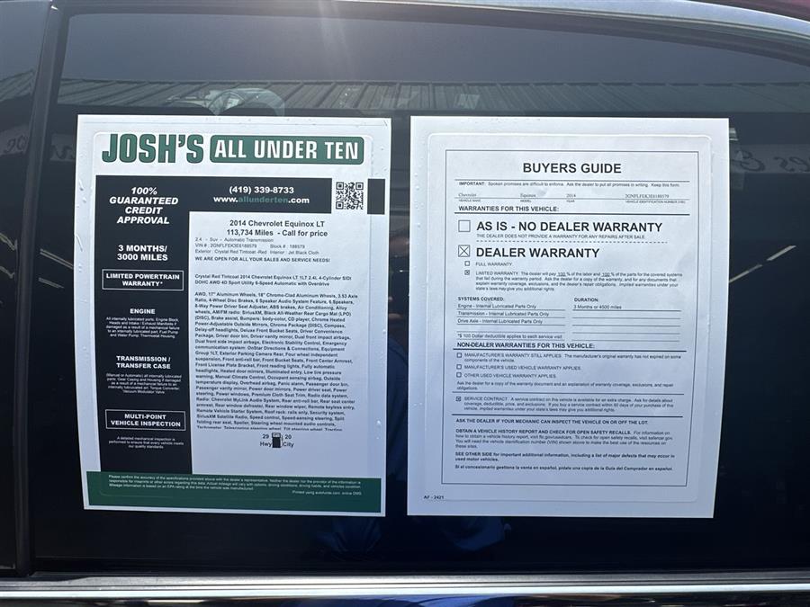 2014 Chevrolet Equinox LT, available for sale in Elida, Ohio | Josh's All Under Ten LLC. Elida, Ohio 2014 Chevrolet Equinox LT, available for sale in Elida, Ohio | Josh's All Under Ten LLC. Elida, Ohio