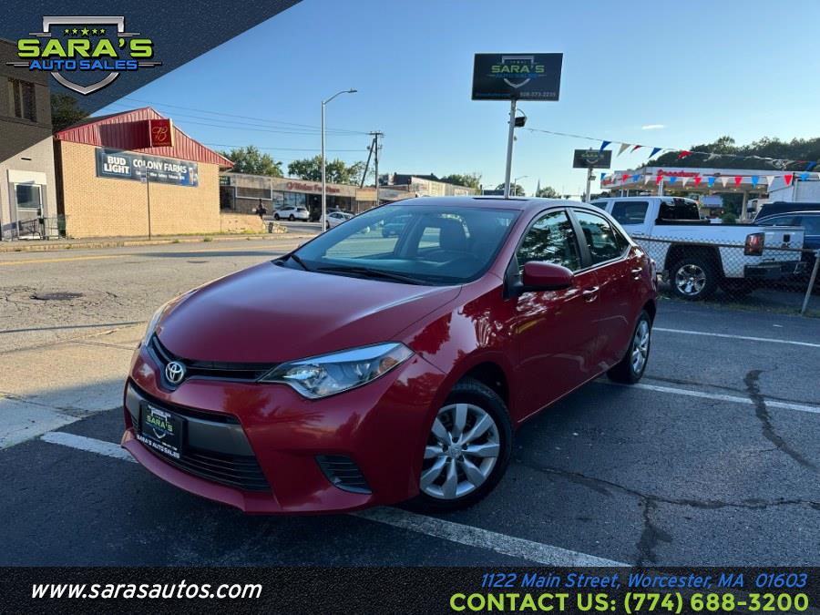 2016 Toyota Corolla 4dr Sdn CVT LE (Natl), available for sale in Worcester, Massachusetts | Sara's Auto Sales. Worcester, Massachusetts