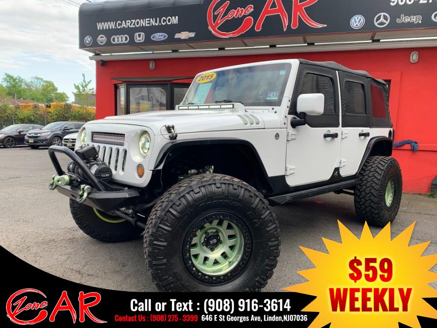 2015 Jeep Wrangler Unlimited 4WD 4dr Sport, available for sale in Linden, New Jersey | Car Zone. Linden, New Jersey