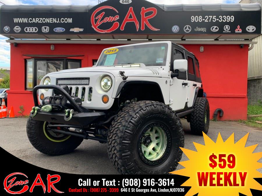 2015 Jeep Wrangler Unlimited 4WD 4dr Sport, available for sale in Linden, New Jersey | Car Zone. Linden, New Jersey 2015 Jeep Wrangler Unlimited 4WD 4dr Sport, available for sale in Linden, New Jersey | Car Zone. Linden, New Jersey