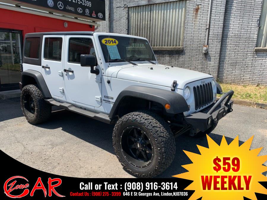 2014 Jeep Wrangler Unlimited 4WD 4dr Sport, available for sale in Linden, New Jersey | Car Zone. Linden, New Jersey 2014 Jeep Wrangler Unlimited 4WD 4dr Sport, available for sale in Linden, New Jersey | Car Zone. Linden, New Jersey