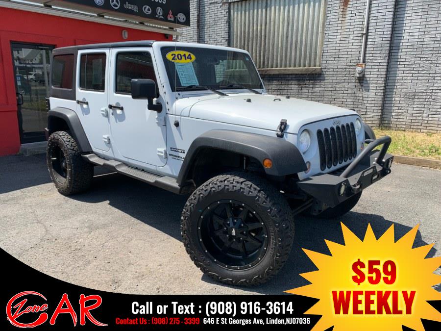 2014 Jeep Wrangler Unlimited 4WD 4dr Sport, available for sale in Linden, New Jersey | Car Zone. Linden, New Jersey 2014 Jeep Wrangler Unlimited 4WD 4dr Sport, available for sale in Linden, New Jersey | Car Zone. Linden, New Jersey
