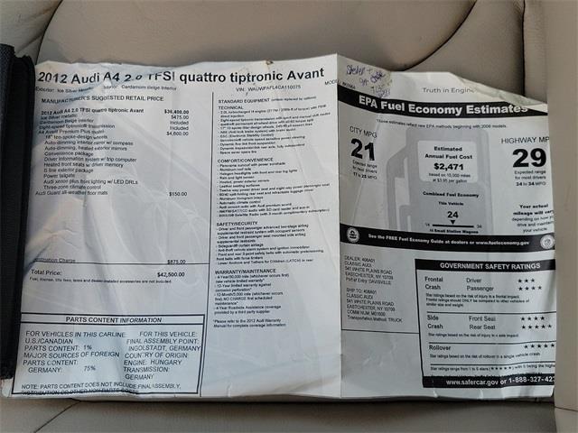 2012 Audi A4 2.0T Avant Premium Plus, available for sale in Stratford, Connecticut | Wiz Leasing Inc. Stratford, Connecticut 2012 Audi A4 2.0T Avant Premium Plus, available for sale in Stratford, Connecticut | Wiz Leasing Inc. Stratford, Connecticut