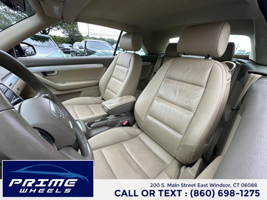 2009 Audi A4 2dr Cabriolet Auto 2.0T quattro *Ltd Avail*, available for sale in East Windsor, Connecticut | Prime Wheels. East Windsor, Connecticut 2009 Audi A4 2dr Cabriolet Auto 2.0T quattro *Ltd Avail*, available for sale in East Windsor, Connecticut | Prime Wheels. East Windsor, Connecticut