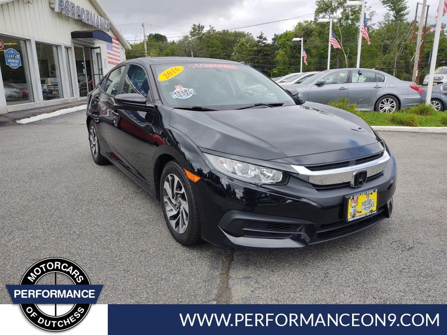 2016 Honda Civic Sedan 4dr CVT EX, available for sale in Wappingers Falls, New York | Performance Motor Cars. Wappingers Falls, New York
