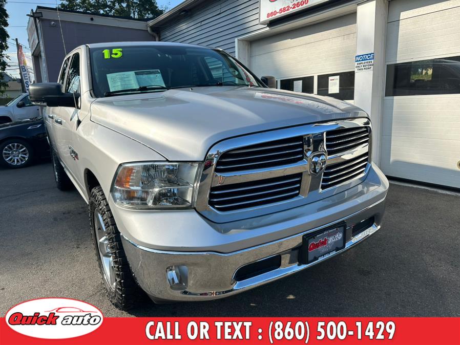 2015 Ram 1500 4WD Quad Cab 140.5" Big Horn, available for sale in Bristol, Connecticut | Quick Auto LLC. Bristol, Connecticut