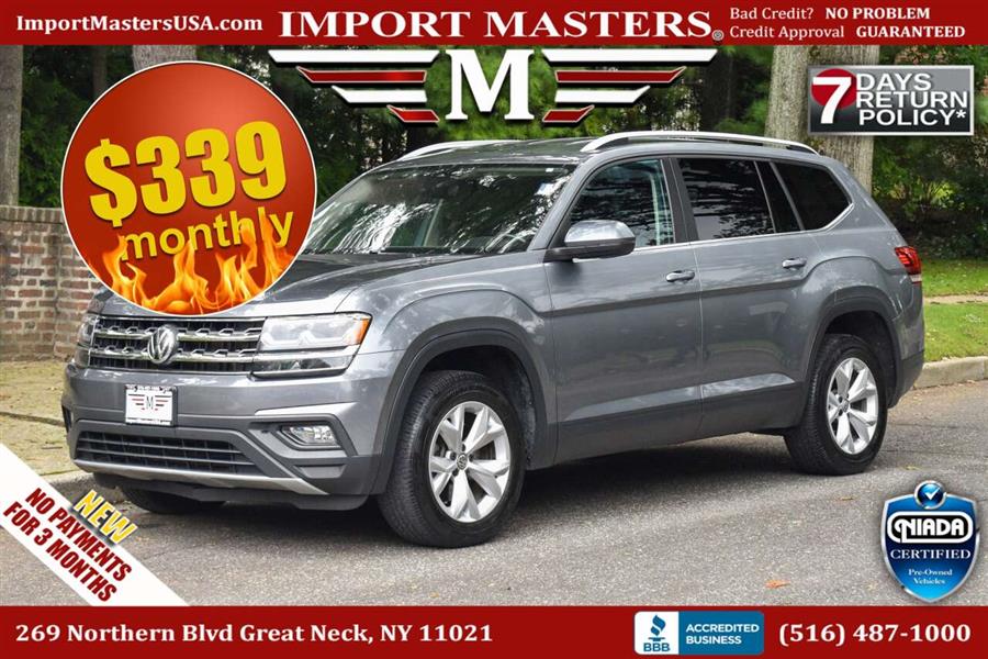 2019 Volkswagen Atlas V6 SE 4Motion AWD 4dr SUV w/Technology, available for sale in Great Neck, New York | Camy Cars. Great Neck, New York