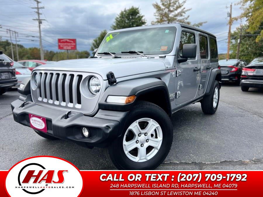 2021 Jeep Wrangler Unlimited Sport S 4x4, available for sale in Harpswell, Maine | Harpswell Auto Sales Inc. Harpswell, Maine