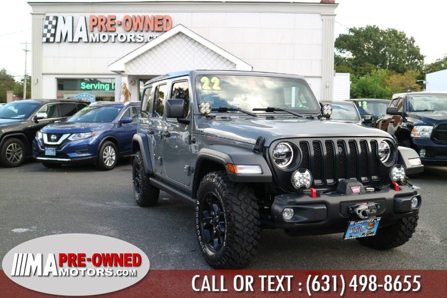 Used Jeep Wrangler UNLIMITED  leather soft convertable top Unlimited  4x4 full options soft top &hard 2022 | M & A Motors. Huntington Station, New York