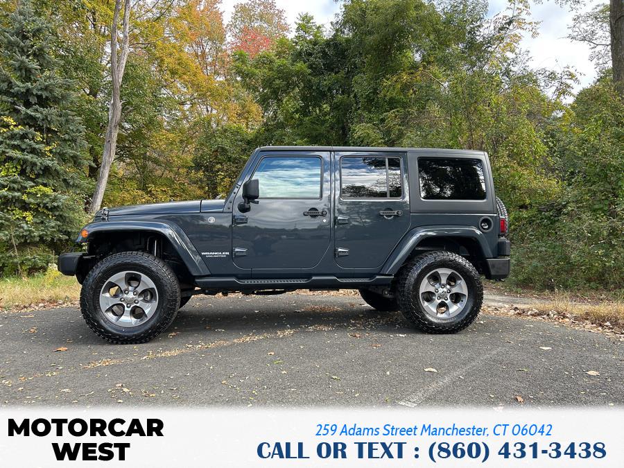 2017 Jeep Wrangler Unlimited Sahara 4x4, available for sale in Manchester, Connecticut | Motorcar West. Manchester, Connecticut