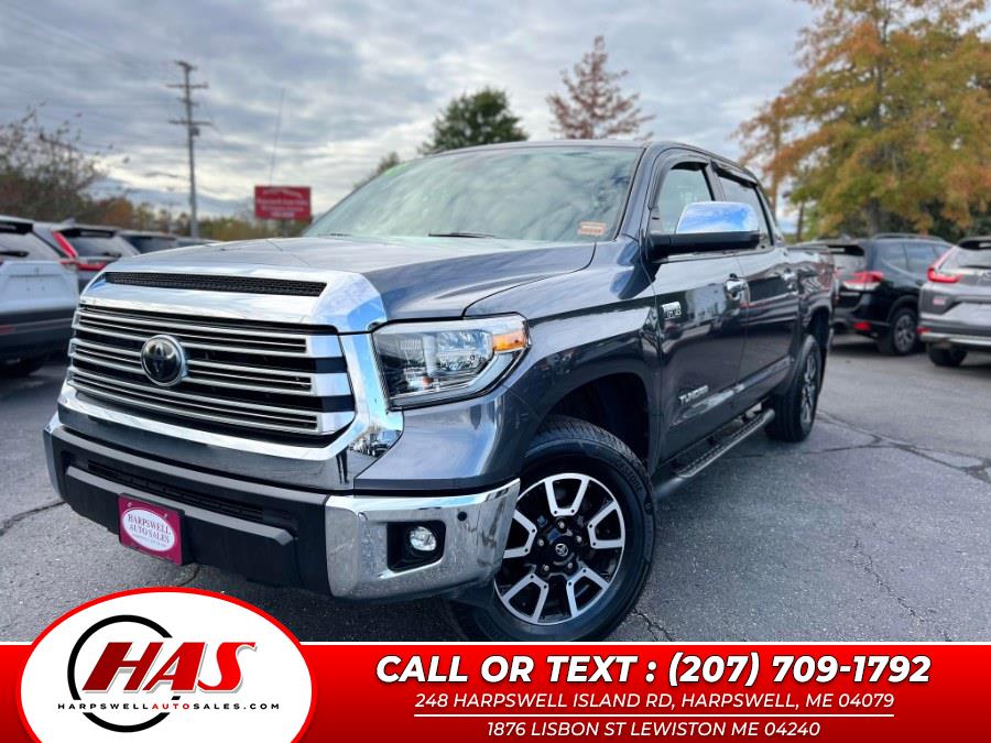 2018 Toyota Tundra 4WD Limited CrewMax 5.5'' Bed 5.7L (Natl), available for sale in Harpswell, Maine | Harpswell Auto Sales Inc. Harpswell, Maine