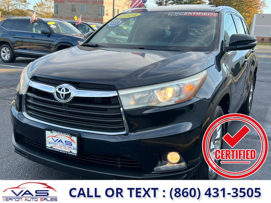 2014 Toyota Highlander AWD 4dr V6 Limited (Natl), available for sale in Manchester, Connecticut | Vernon Auto Sale & Service. Manchester, Connecticut