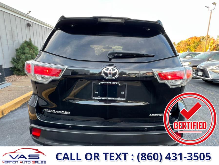 2014 Toyota Highlander AWD 4dr V6 Limited (Natl), available for sale in Manchester, Connecticut | Vernon Auto Sale & Service. Manchester, Connecticut 2014 Toyota Highlander AWD 4dr V6 Limited (Natl), available for sale in Manchester, Connecticut | Vernon Auto Sale & Service. Manchester, Connecticut