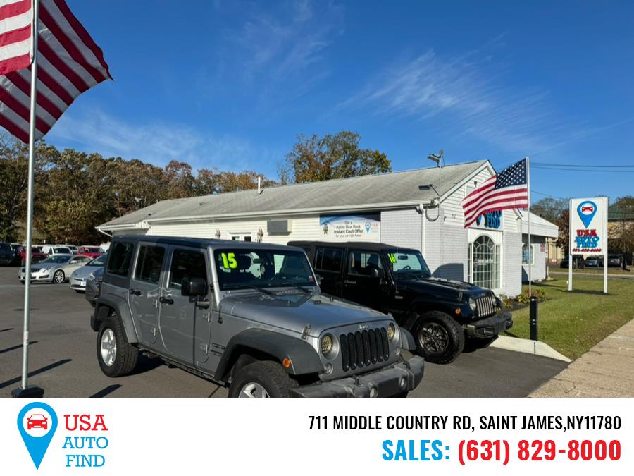 2015 Jeep Wrangler Unlimited 4WD 4dr Sport, available for sale in Saint James, New York | USA Auto Find. Saint James, New York