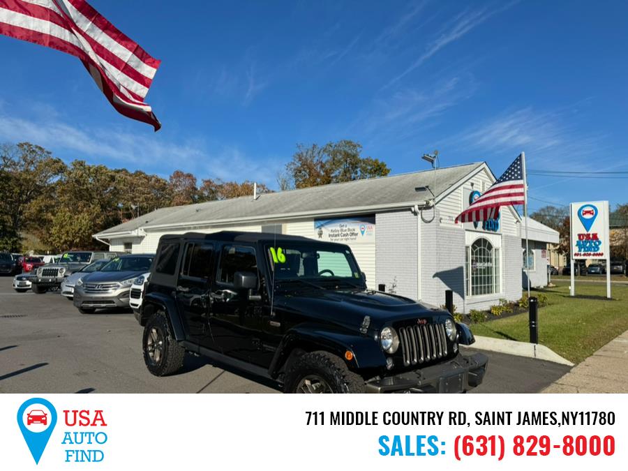 2016 Jeep Wrangler Unlimited 4WD 4dr Sahara, available for sale in Saint James, New York | USA Auto Find. Saint James, New York