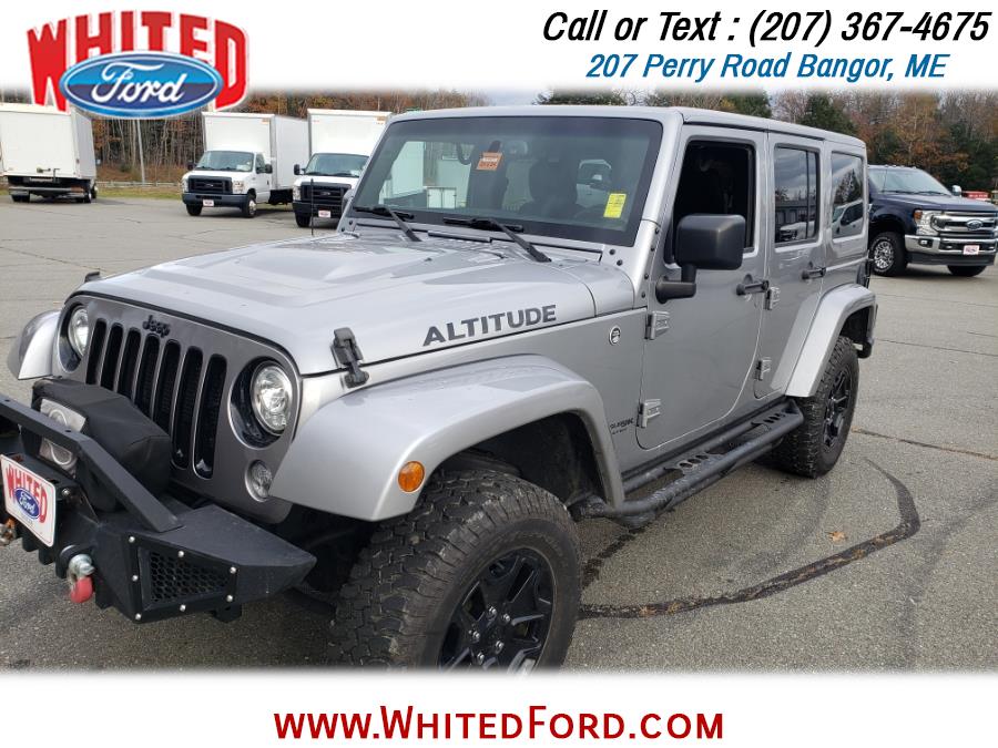 2018 Jeep Wrangler JK Unlimited Altitude 4x4, available for sale in Bangor, Maine | Whited Ford. Bangor, Maine