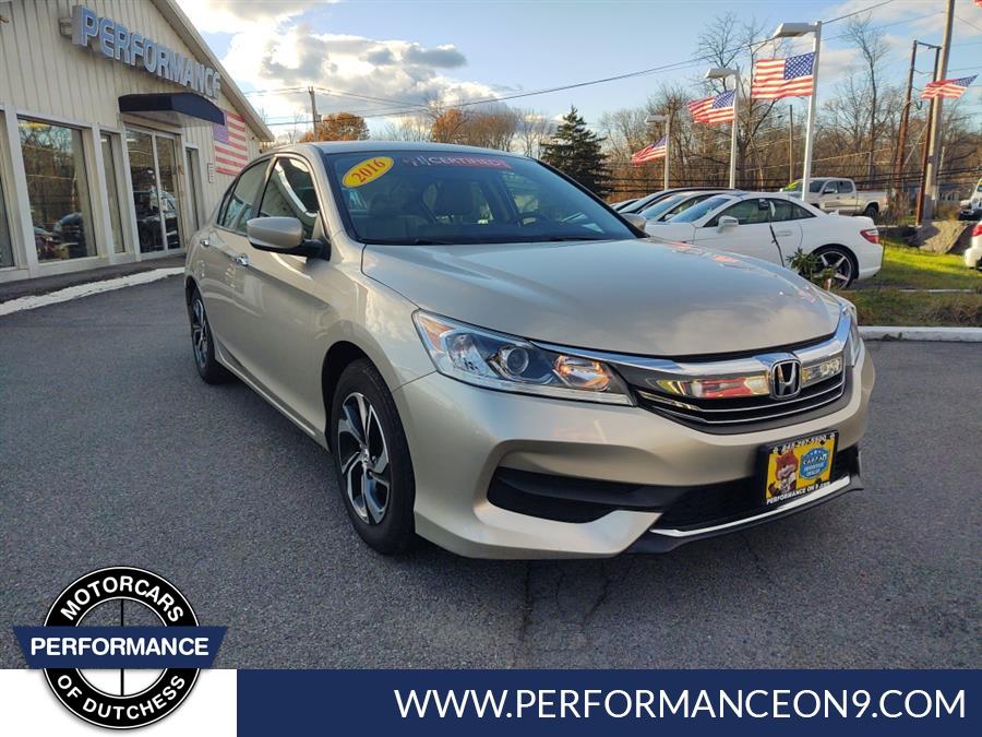 2016 Honda Accord Sedan 4dr I4 CVT LX, available for sale in Wappingers Falls, New York | Performance Motor Cars. Wappingers Falls, New York