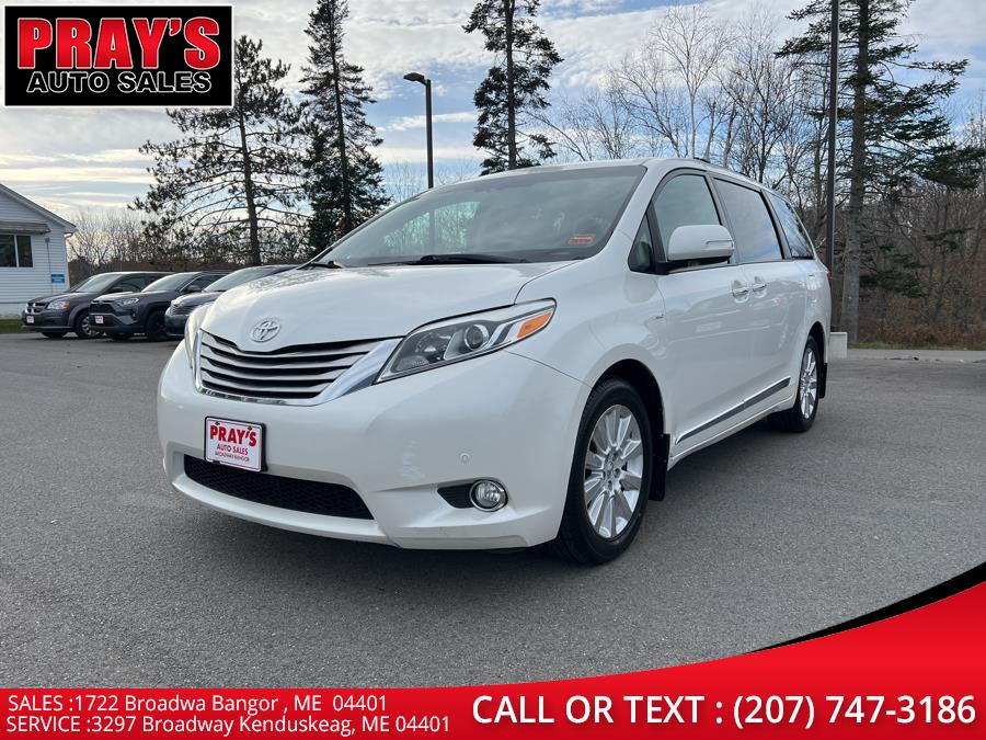 2016 Toyota Sienna 5dr 7-Pass Van XLE Premium AWD (Natl), available for sale in Bangor , Maine | Pray's Auto Sales . Bangor , Maine