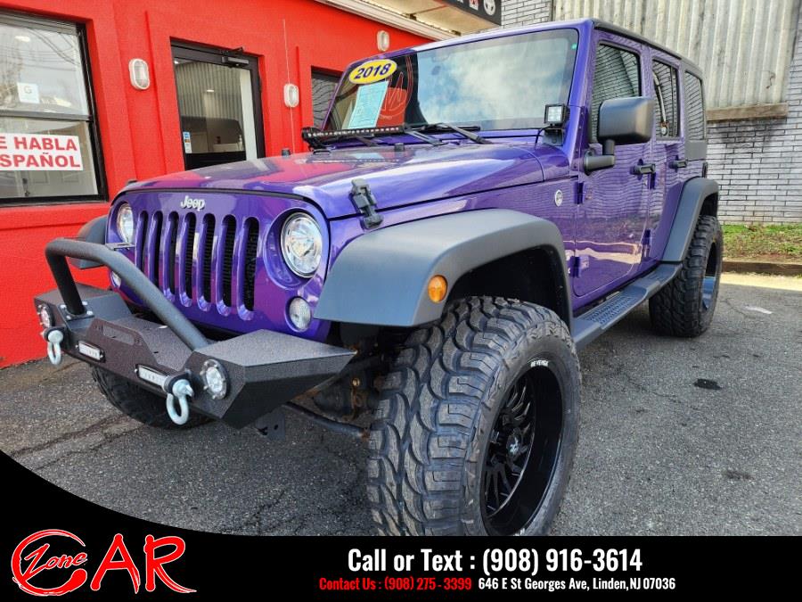 2018 Jeep Wrangler JK Unlimited Sport S 4x4, available for sale in Linden, New Jersey | Car Zone. Linden, New Jersey 2018 Jeep Wrangler JK Unlimited Sport S 4x4, available for sale in Linden, New Jersey | Car Zone. Linden, New Jersey