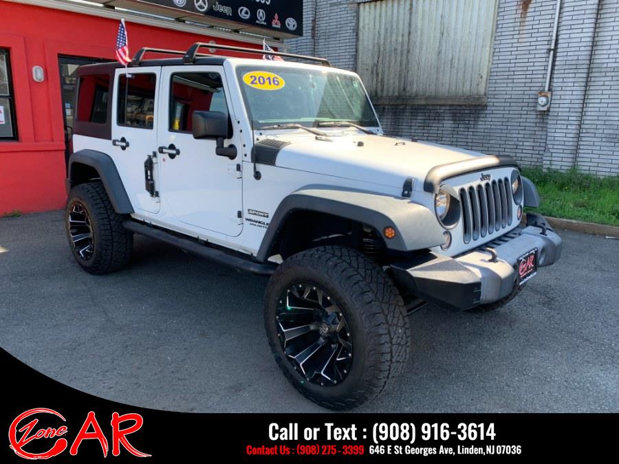 2016 Jeep Wrangler Unlimited 4WD 4dr Sport, available for sale in Linden, New Jersey | Car Zone. Linden, New Jersey 2016 Jeep Wrangler Unlimited 4WD 4dr Sport, available for sale in Linden, New Jersey | Car Zone. Linden, New Jersey