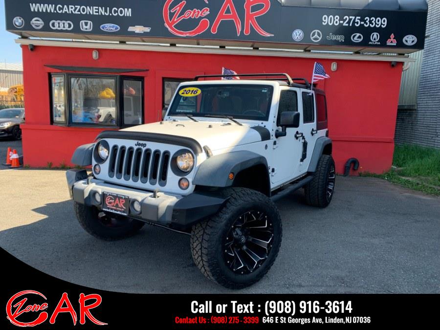 2016 Jeep Wrangler Unlimited 4WD 4dr Sport, available for sale in Linden, New Jersey | Car Zone. Linden, New Jersey
