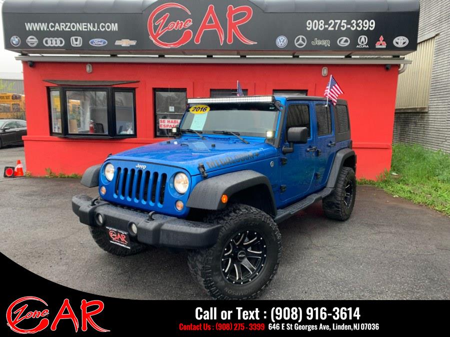 Used 2016 Jeep Wrangler Unlimited in Linden, New Jersey | Car Zone. Linden, New Jersey