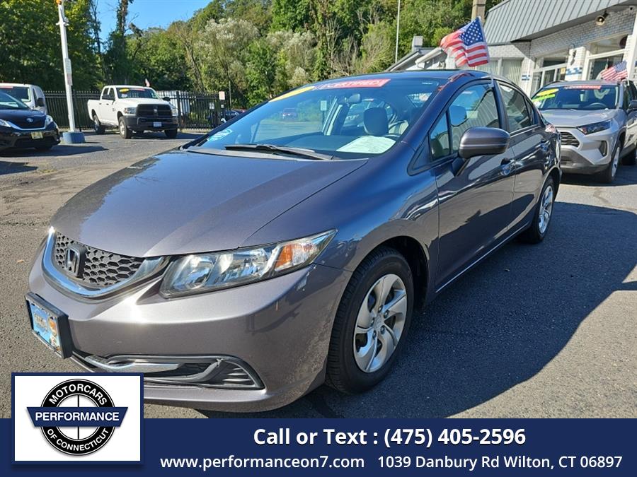 2014 Honda Civic Sedan 4dr CVT LX, available for sale in Wilton, Connecticut | Performance Motor Cars Of Connecticut LLC. Wilton, Connecticut 2014 Honda Civic Sedan 4dr CVT LX, available for sale in Wilton, Connecticut | Performance Motor Cars Of Connecticut LLC. Wilton, Connecticut
