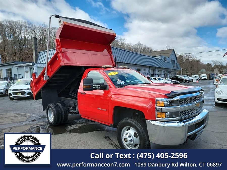 2019 Chevrolet Silverado 3500HD DUMP BODY CC 4WD Reg Cab 137.5" WB, 59.06" CA WT, available for sale in Wilton, Connecticut | Performance Motor Cars Of Connecticut LLC. Wilton, Connecticut 2019 Chevrolet Silverado 3500HD DUMP BODY CC 4WD Reg Cab 137.5" WB, 59.06" CA WT, available for sale in Wilton, Connecticut | Performance Motor Cars Of Connecticut LLC. Wilton, Connecticut