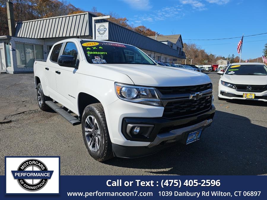 2021 Chevrolet Colorado 4WD Crew Cab 128" Z71, available for sale in Wilton, Connecticut | Performance Motor Cars Of Connecticut LLC. Wilton, Connecticut