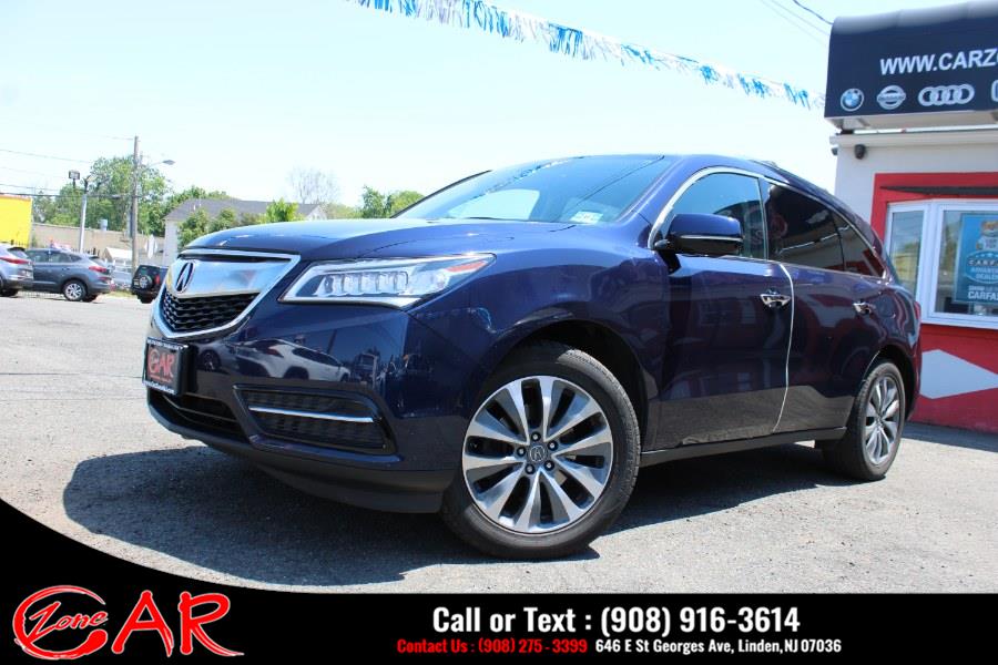 Used Acura MDX SH-AWD 4dr w/Tech 2016 | Car Zone. Linden, New Jersey