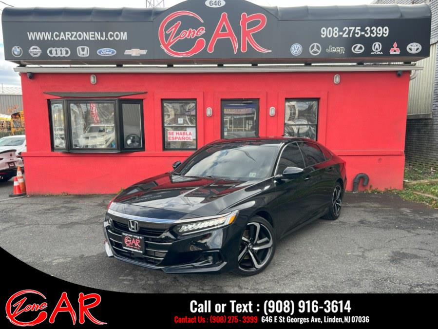 2021 Honda Accord Sedan Sport 1.5T CVT, available for sale in Linden, New Jersey | Car Zone. Linden, New Jersey