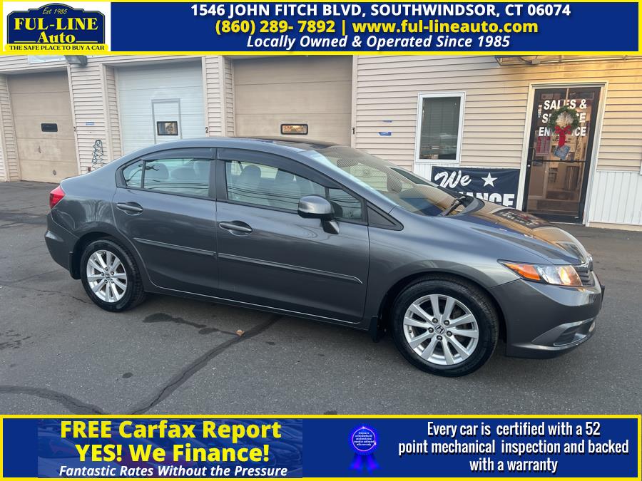 2012 Honda Civic Sdn 4dr Auto EX, available for sale in South Windsor , Connecticut | Ful-line Auto LLC. South Windsor , Connecticut