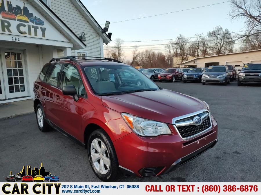 2016 Subaru Forester 4dr CVT 2.5i PZEV, available for sale in East Windsor, Connecticut | Car City LLC. East Windsor, Connecticut