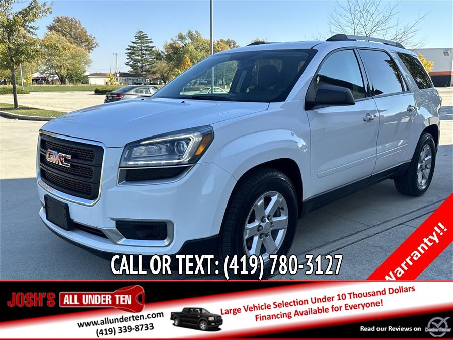 2016 GMC Acadia SLE-2, available for sale in Elida, Ohio | Josh's All Under Ten LLC. Elida, Ohio 2016 GMC Acadia SLE-2, available for sale in Elida, Ohio | Josh's All Under Ten LLC. Elida, Ohio