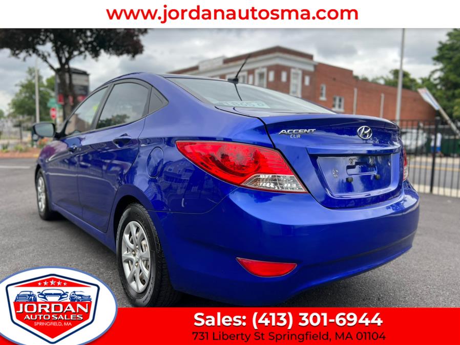 2013 Hyundai Accent 4dr Sdn Auto GLS, available for sale in Springfield, Massachusetts | Jordan Auto Sales. Springfield, Massachusetts 2013 Hyundai Accent 4dr Sdn Auto GLS, available for sale in Springfield, Massachusetts | Jordan Auto Sales. Springfield, Massachusetts