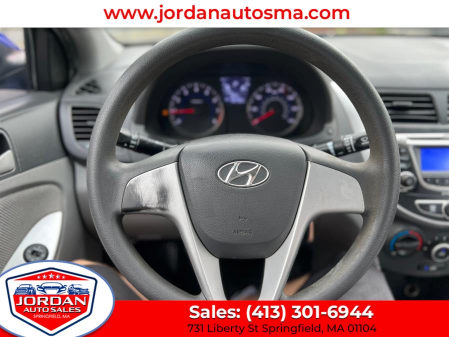 2013 Hyundai Accent 4dr Sdn Auto GLS, available for sale in Springfield, Massachusetts | Jordan Auto Sales. Springfield, Massachusetts 2013 Hyundai Accent 4dr Sdn Auto GLS, available for sale in Springfield, Massachusetts | Jordan Auto Sales. Springfield, Massachusetts