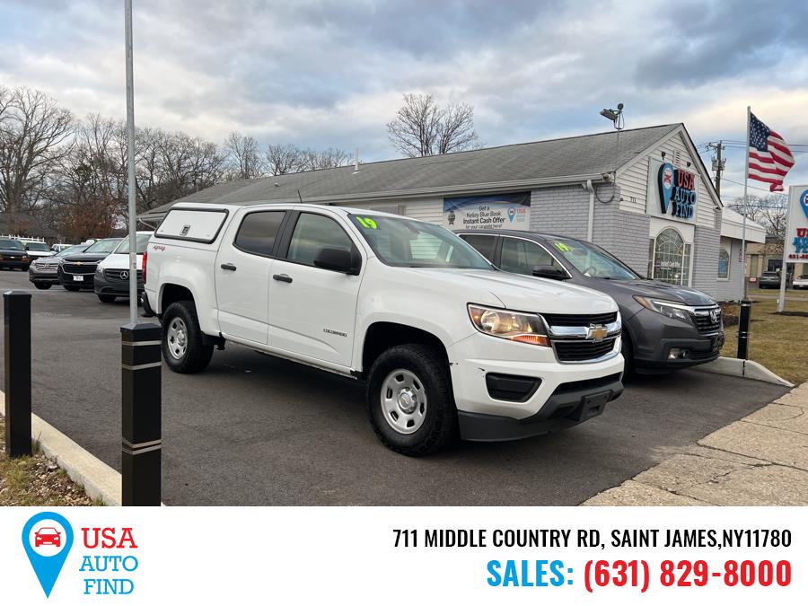2019 Chevrolet Colorado 4WD Crew Cab 128.3" Work Truck, available for sale in Saint James, New York | USA Auto Find. Saint James, New York
