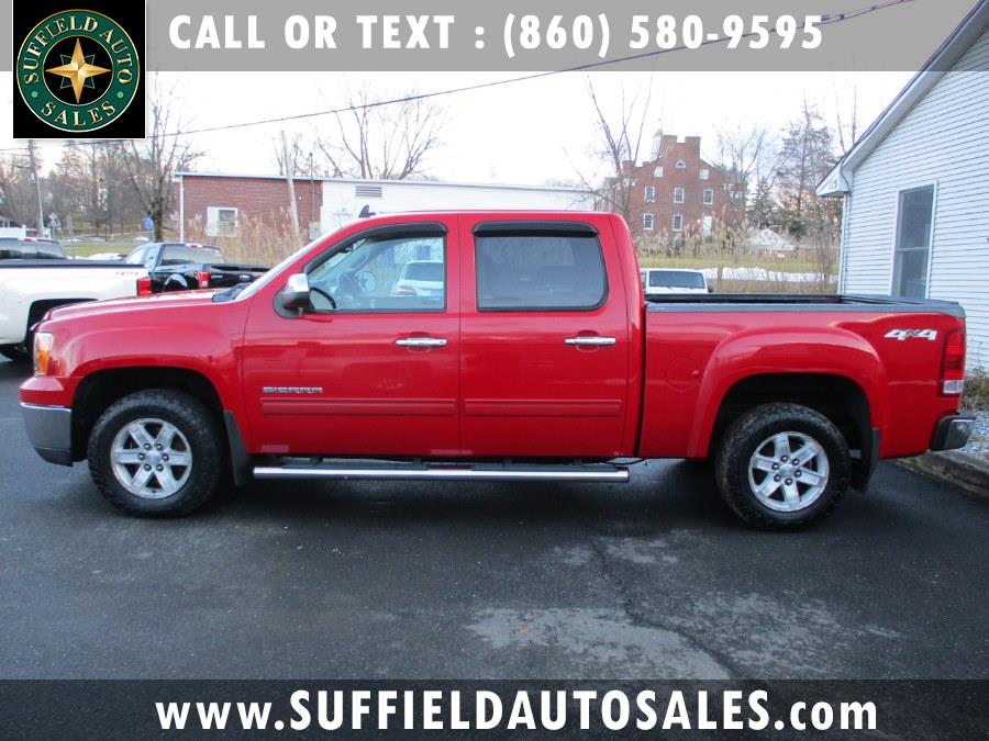 2013 GMC Sierra 1500 4WD Crew Cab 143.5" SLE, available for sale in Suffield, Connecticut | Suffield Auto LLC. Suffield, Connecticut