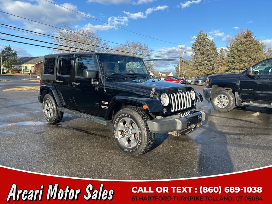 2017 Jeep Wrangler Unlimited Sahara 4x4, available for sale in Tolland, Connecticut | Arcari Motor Sales. Tolland, Connecticut
