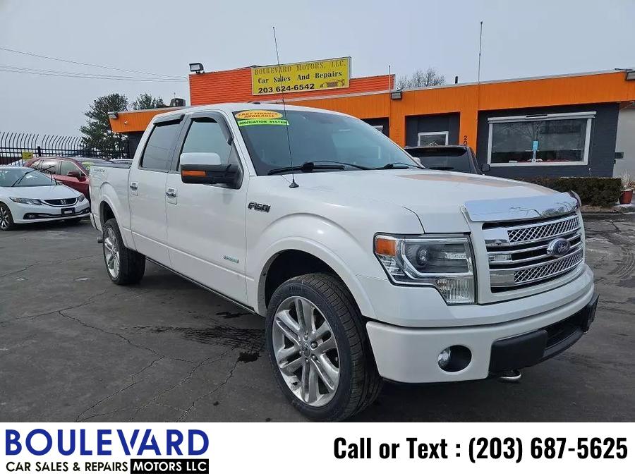 2014 Ford F150 Supercrew Cab Limited Pickup 4D 5 1/2 ft, available for sale in New Haven, Connecticut | Boulevard Motors LLC. New Haven, Connecticut