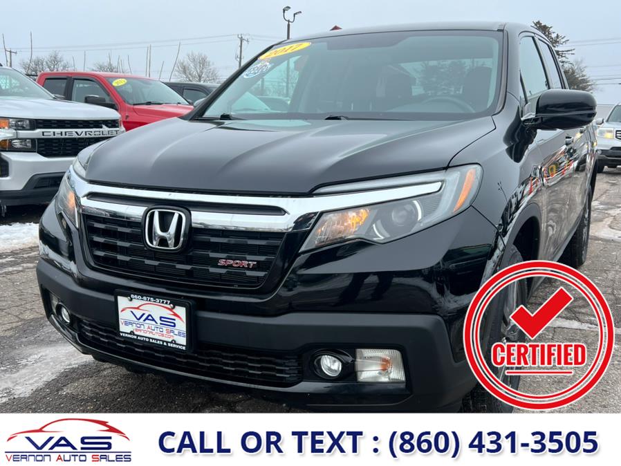 2017 Honda Ridgeline Sport 4x4 Crew Cab 5.3'' Bed, available for sale in Manchester, Connecticut | Vernon Auto Sale & Service. Manchester, Connecticut